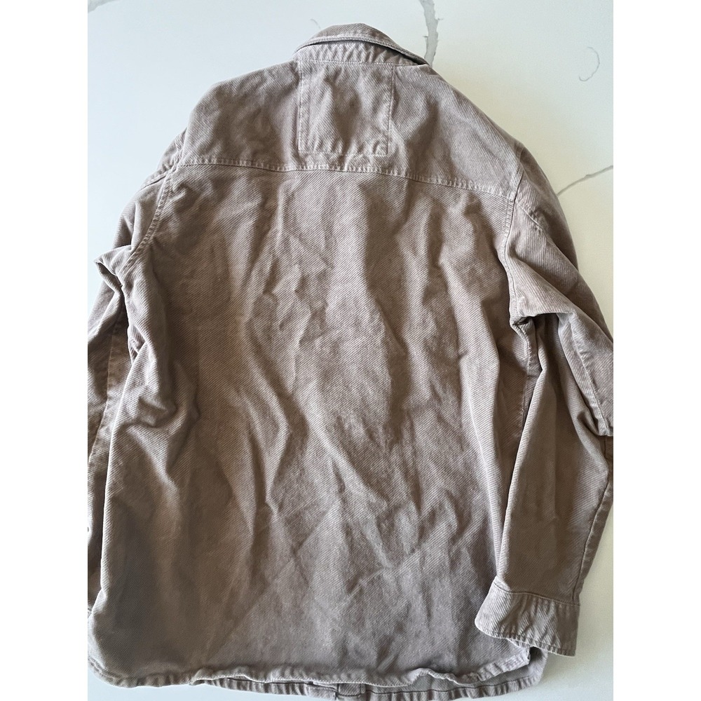 Buffalo David Bitton Jacket Mens Large Tan Corduroy Shacket Shirt Jafar - Picture 2 of 7